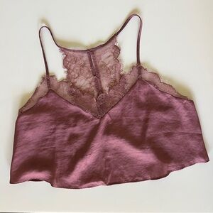 Free People Intimately Lace Trim Cami Top